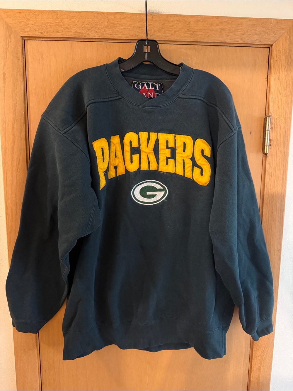 Galt Sand Green Bay Packers Vintage Crewneck Sweatshirt Green Gold Size Large